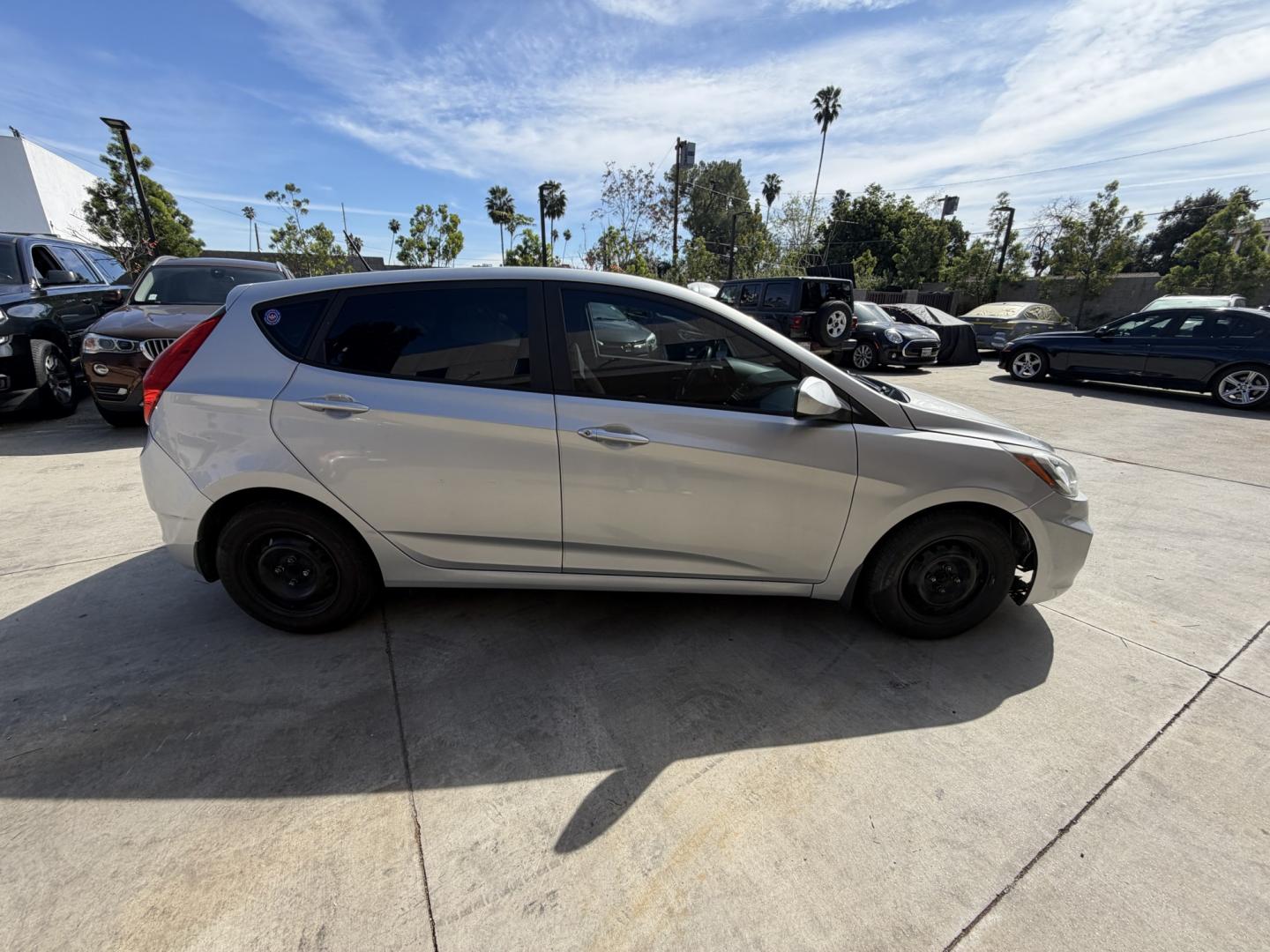 2014 Silver /Black Hyundai Accent GS; SE (KMHCT5AE3EU) with an L4, 1.6L; DOHC 16V engine, Automatic transmission, located at 30 S. Berkeley Avenue, Pasadena, CA, 91107, (626) 248-7567, 34.145447, -118.109398 - 2014 Hyundai Accent – Buy Here Pay Here Financing – Pasadena, CA VIN: KMHCT5AE3EU176712 Looking for an affordable, fuel-efficient car with easy financing in Pasadena? This 2014 Hyundai Accent (VIN: KMHCT5AE3EU176712) is a smart, budget-friendly choice with low operating costs and dependabl - Photo#1