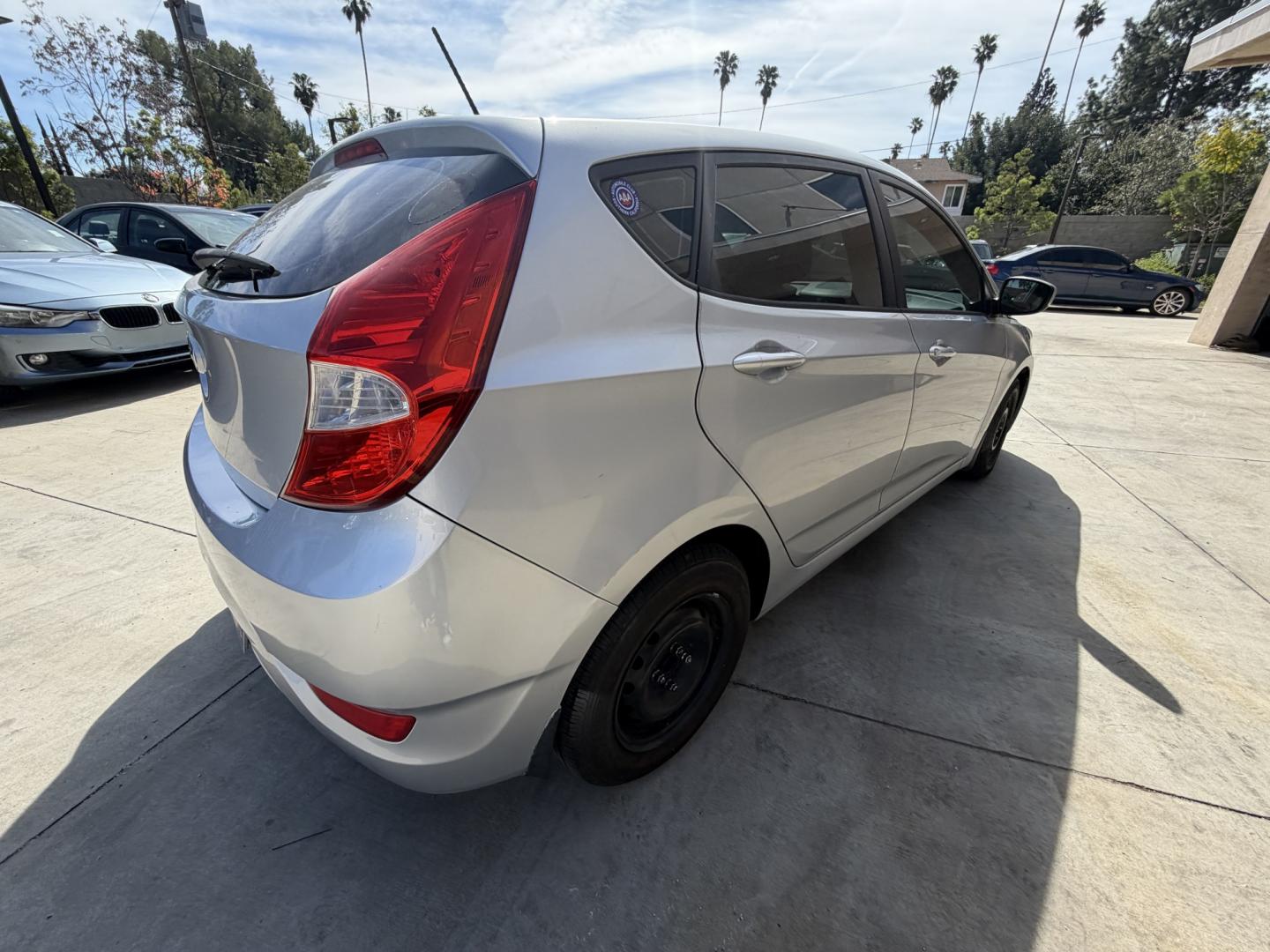 2014 Silver /Black Hyundai Accent GS; SE (KMHCT5AE3EU) with an L4, 1.6L; DOHC 16V engine, Automatic transmission, located at 30 S. Berkeley Avenue, Pasadena, CA, 91107, (626) 248-7567, 34.145447, -118.109398 - 2014 Hyundai Accent – Buy Here Pay Here Financing – Pasadena, CA VIN: KMHCT5AE3EU176712 Looking for an affordable, fuel-efficient car with easy financing in Pasadena? This 2014 Hyundai Accent (VIN: KMHCT5AE3EU176712) is a smart, budget-friendly choice with low operating costs and dependabl - Photo#2