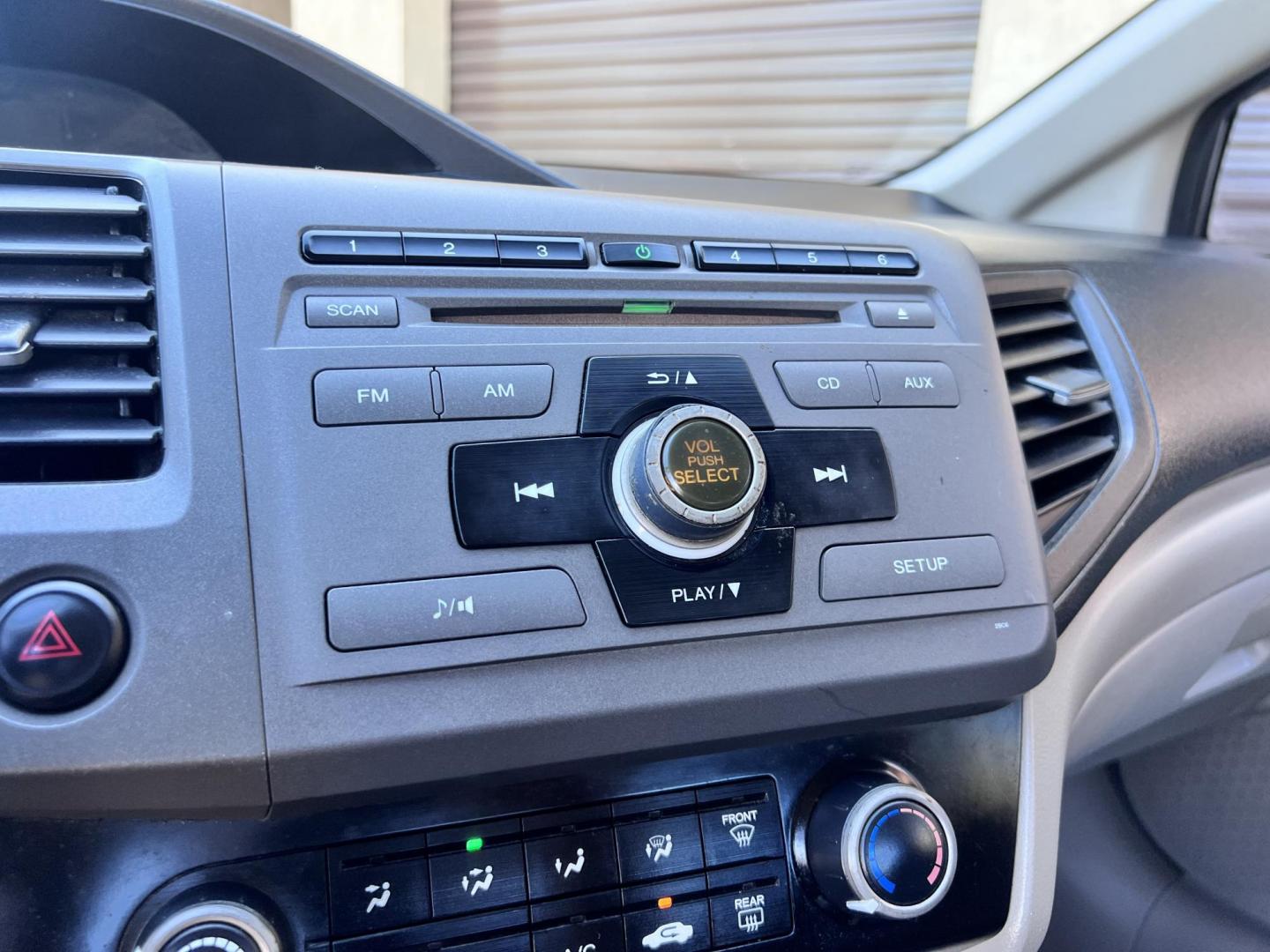 2012 Urban Titanium Metallic /Tan Honda Civic LX Sedan 5-Speed AT (19XFB2F59CE) with an 1.8L L4 SOHC 16V engine, 5-Speed Automatic transmission, located at 30 S. Berkeley Avenue, Pasadena, CA, 91107, (626) 248-7567, 34.145447, -118.109398 - 2012 Honda Civic – Reliable Sedan with Buy Here Pay Here Financing in Pasadena, CA If you’re searching for a dependable, fuel-efficient, and affordable car that also qualifies for Buy Here Pay Here financing in Pasadena, this 2012 Honda Civic is an excellent choice. Known for its long-lasting - Photo#17