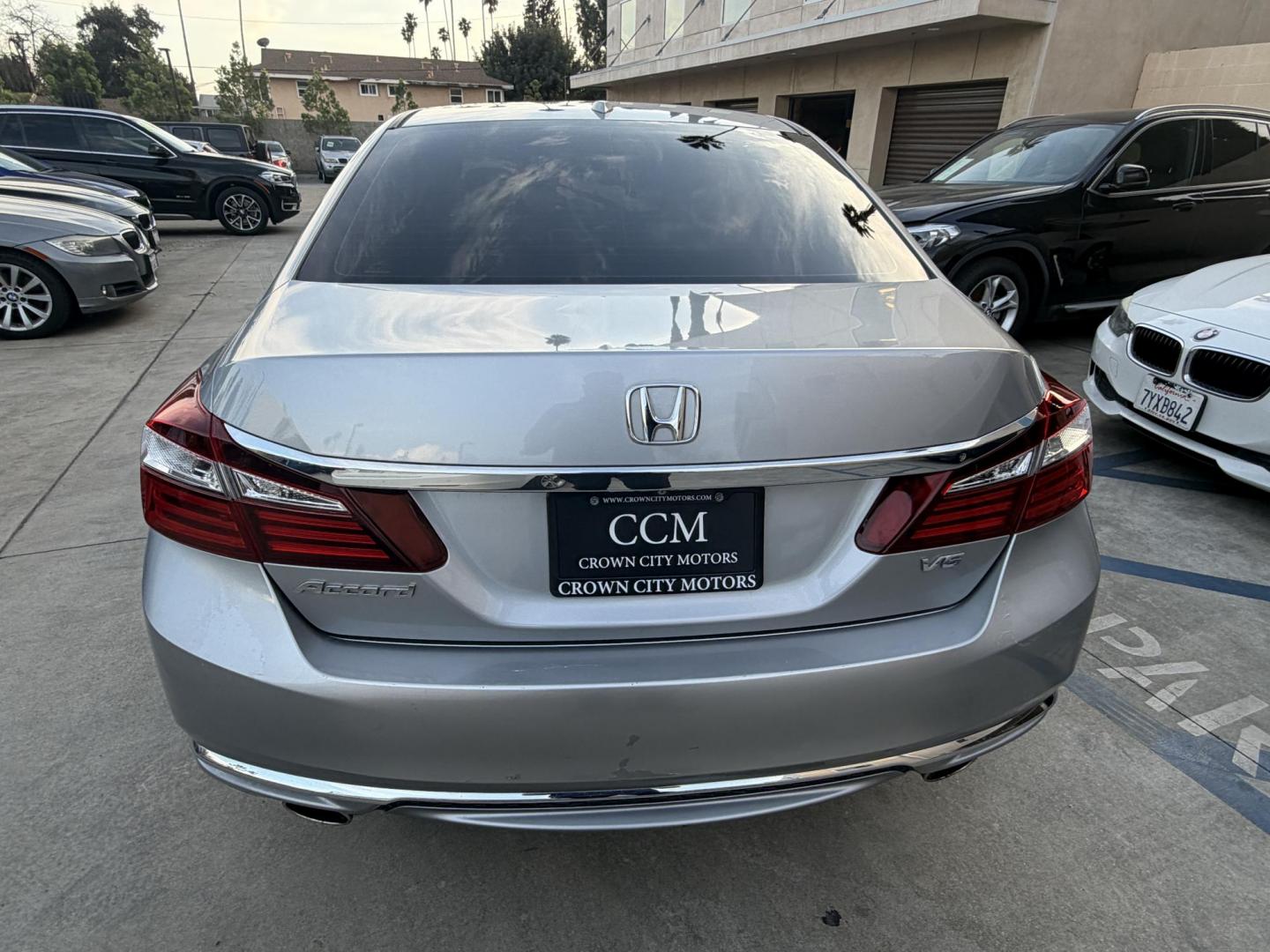 2017 Silver /Gray Honda Accord EX-L Sedan V6 6-Spd AT (1HGCR3F86HA) with an 3.5L V6 SOHC 24V engine, 6A transmission, located at 30 S. Berkeley Avenue, Pasadena, CA, 91107, (626) 248-7567, 34.145447, -118.109398 - Navigation! Leather Seats! Moon-roof! This 2017 Honda Accord EX-L Sedan V6 6-Spd AT looks and drives good. - Photo#3