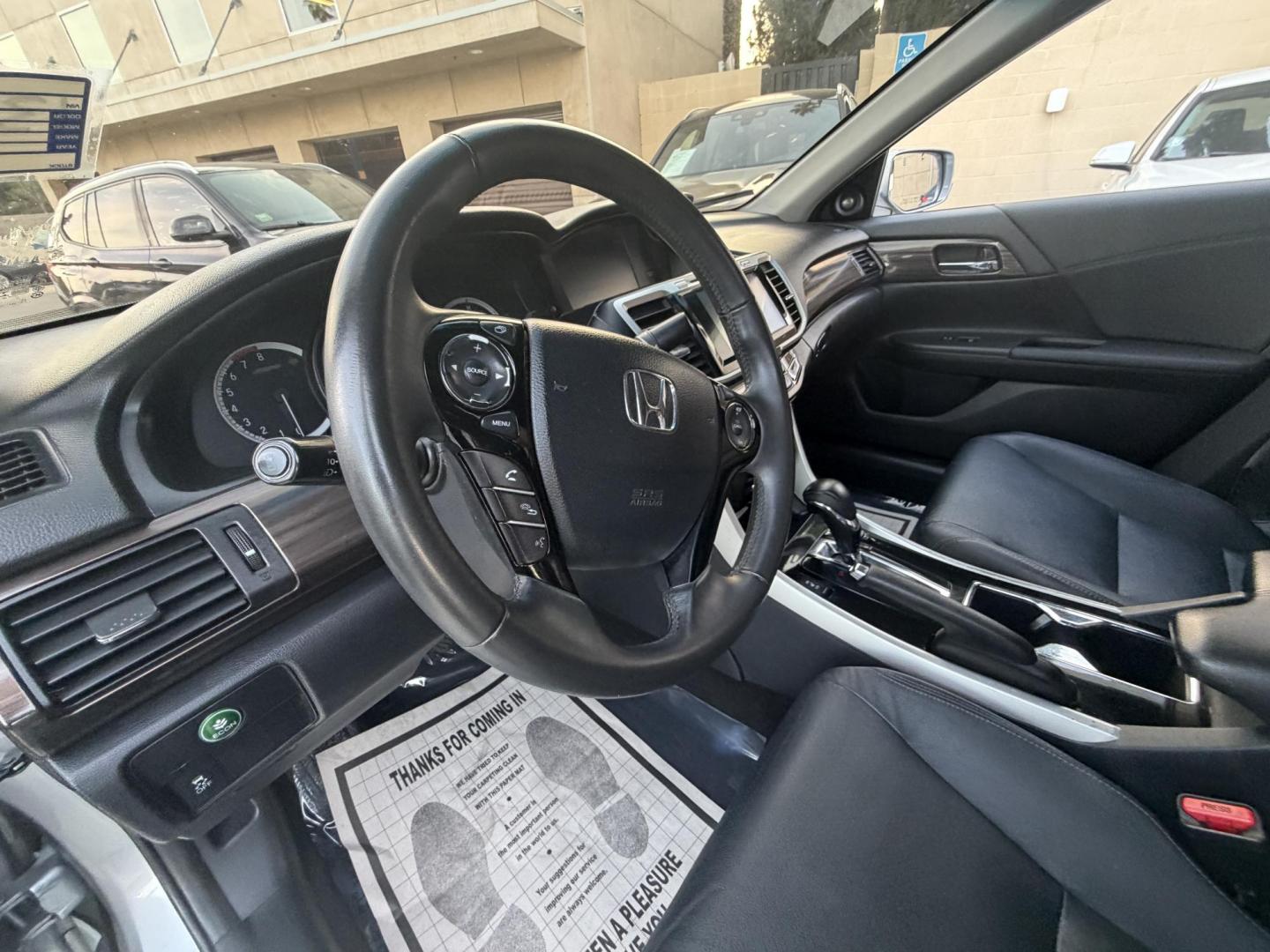 2017 Silver /Gray Honda Accord EX-L Sedan V6 6-Spd AT (1HGCR3F86HA) with an 3.5L V6 SOHC 24V engine, 6A transmission, located at 30 S. Berkeley Avenue, Pasadena, CA, 91107, (626) 248-7567, 34.145447, -118.109398 - Navigation! Leather Seats! Moon-roof! This 2017 Honda Accord EX-L Sedan V6 6-Spd AT looks and drives good. - Photo#10