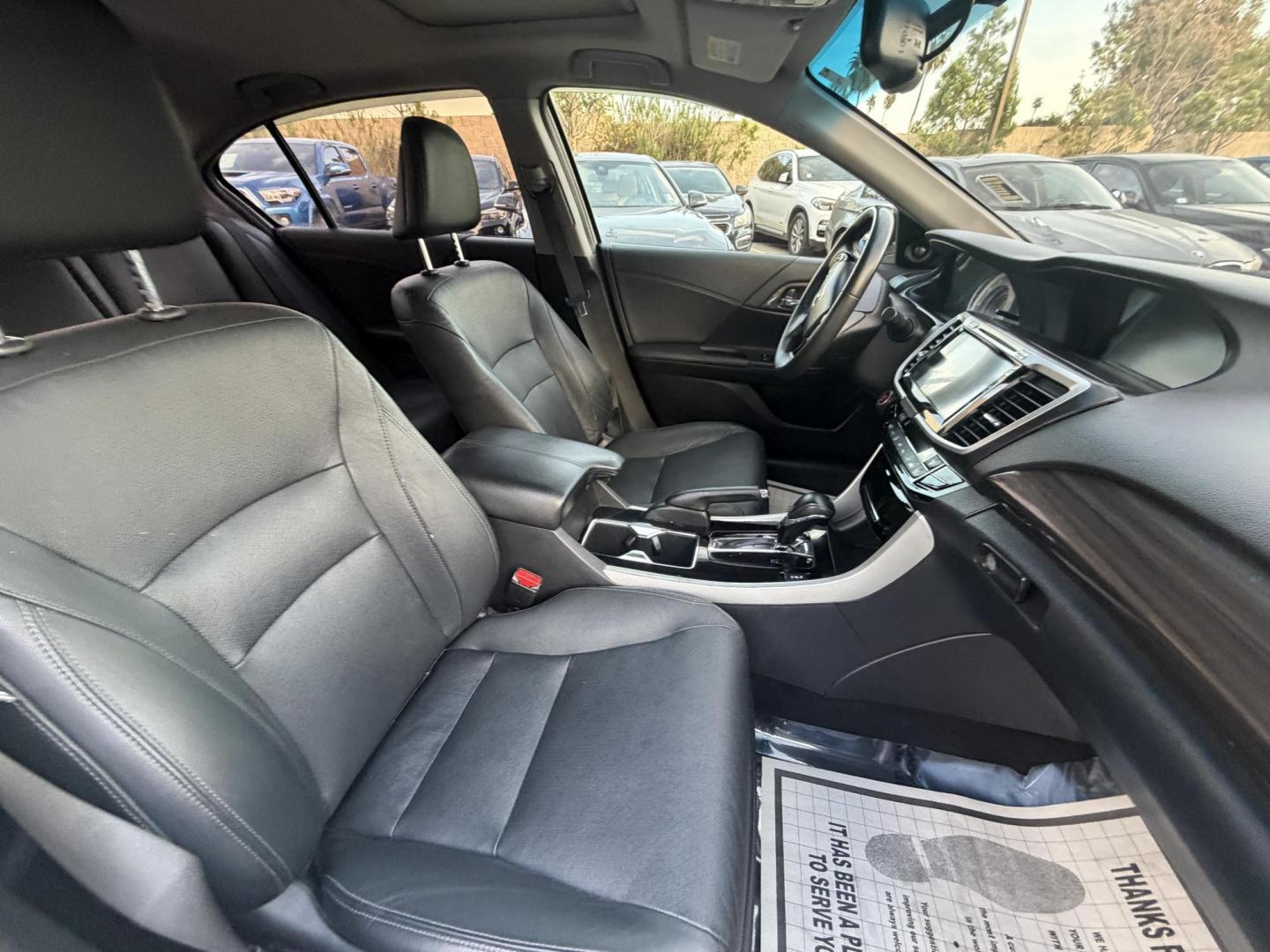 2017 Silver /Gray Honda Accord EX-L Sedan V6 6-Spd AT (1HGCR3F86HA) with an 3.5L V6 SOHC 24V engine, 6A transmission, located at 30 S. Berkeley Avenue, Pasadena, CA, 91107, (626) 248-7567, 34.145447, -118.109398 - Navigation! Leather Seats! Moon-roof! This 2017 Honda Accord EX-L Sedan V6 6-Spd AT looks and drives good. - Photo#12