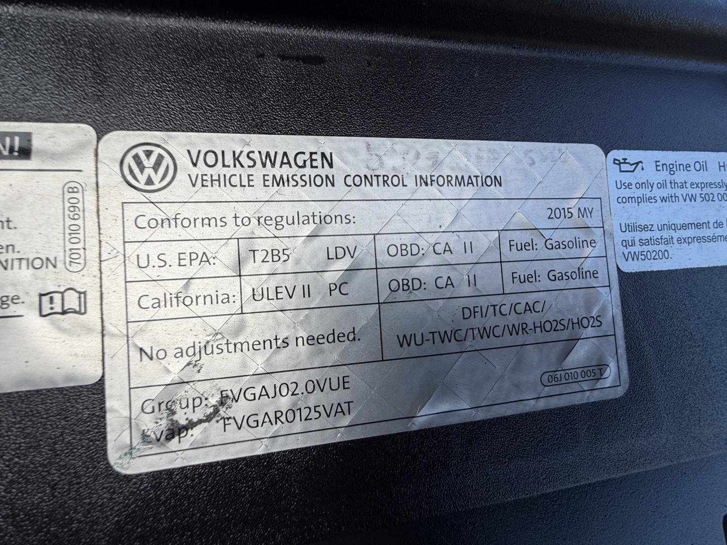 2015 Gray /BLACK Volkswagen Tiguan S (WVGAV7AX8FW) with an 2.0L L4 DOHC 16V TURBO engine, 6-Speed Automatic transmission, located at 30 S. Berkeley Avenue, Pasadena, CA, 91107, (626) 248-7567, 34.145447, -118.109398 - # 2015 Volkswagen Tiguan for Sale in Pasadena, CA – Buy Here Pay Here Financing Available If you're looking for a reliable, fuel-efficient, and versatile SUV, this 2015 Volkswagen Tiguan is an excellent choice. Available now at Crown City Motors in Pasadena, California, this Tiguan combines Ger- Photo#18
