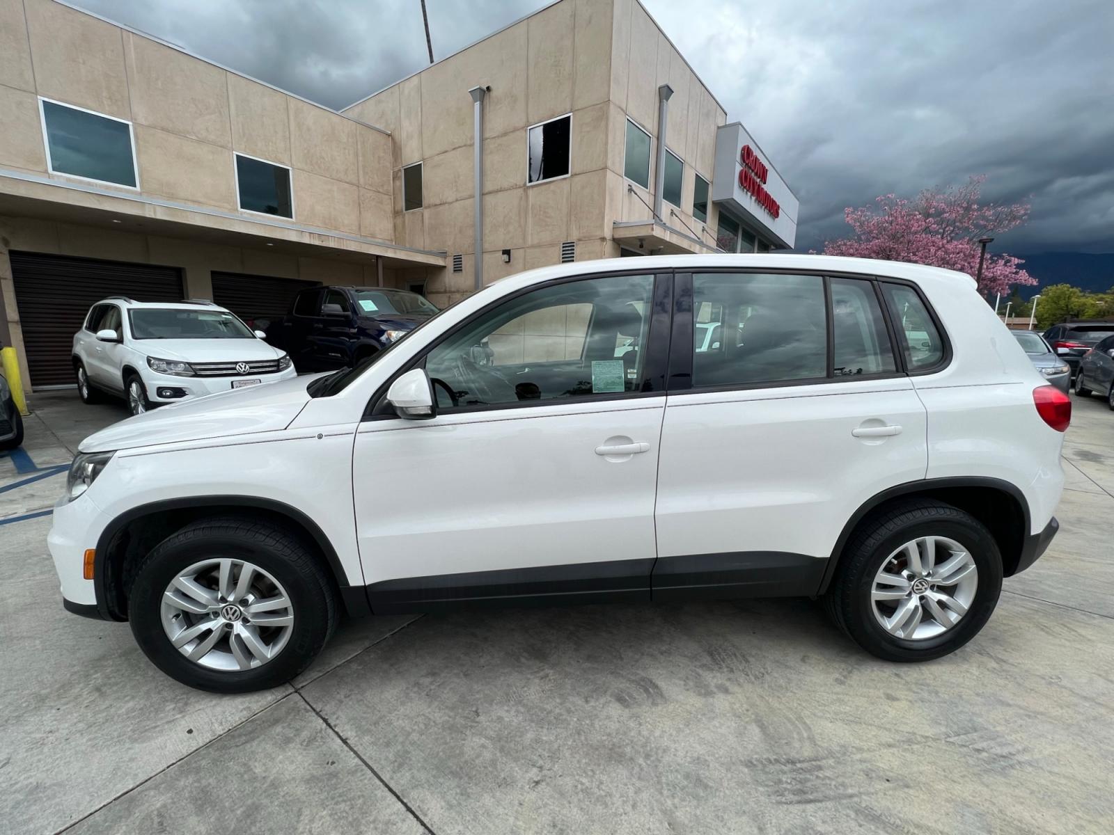 2014 White Volkswagen Tiguan S (WVGAV3AX0EW) with an 2.0L L4 DOHC 16V TURBO engine, AUTOMATIC transmission, located at 30 S. Berkeley Avenue, Pasadena, CA, 91107, (626) 248-7567, 34.145447, -118.109398 - Crown City Motors is a used “Buy Here Pay Here” car dealer in Pasadena CA. “Buy Here Pay Here” financing, means that when you purchase your vehicle from our dealership, that you make the payments to the dealership as well. We do not need the banks approval to get you approved for a used auto - Photo #2