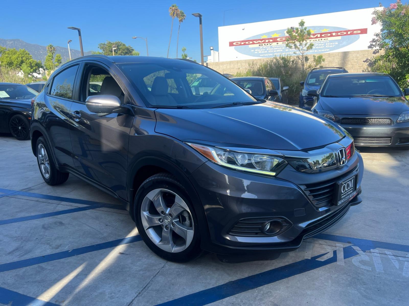 2019 Gray Honda HR-V EX (3CZRU5H51KM) with an 1.8L L4 DOHC 16V engine, CVT transmission, located at 30 S. Berkeley Avenue, Pasadena, CA, 91107, (626) 248-7567, 34.145447, -118.109398 - Crown City Motors is a used “Buy Here Pay Here” car dealer in Pasadena CA. “Buy Here Pay Here” financing, means that when you purchase your vehicle from our dealership, that you make the payments to the dealership as well. We do not need the banks approval to get you approved for a used auto - Photo #4