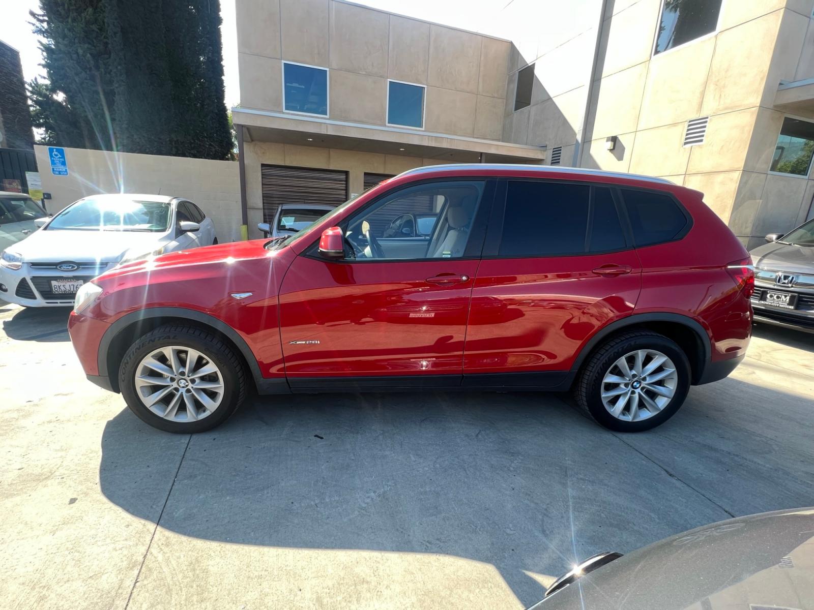 2016 RED /Tan BMW X3 xDrive28i (5UXWX9C50G0) with an 2.0L L4 DOHC 16V engine, 8-Speed Automatic transmission, located at 30 S. Berkeley Avenue, Pasadena, CA, 91107, (626) 248-7567, 34.145447, -118.109398 - Crown City Motors is a used “Buy Here Pay Here” car dealer in Pasadena CA. “Buy Here Pay Here” financing, means that when you purchase your vehicle from our dealership, that you make the payments to the dealership as well. We do not need the banks approval to get you approved for a used auto - Photo #1