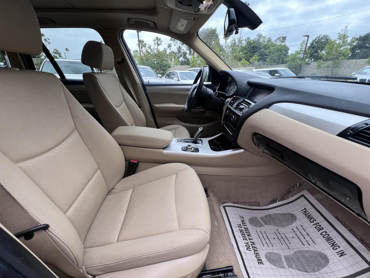 2012 BLACK /Black BMW X3 xDrive28i (5UXWX5C51CL) with an 3.0L L6 DOHC 24V engine, 8-Speed Automatic transmission, located at 30 S. Berkeley Avenue, Pasadena, CA, 91107, (626) 248-7567, 34.145447, -118.109398 - Low Miles! AWD! This X3 looks and drives well. - Photo#14