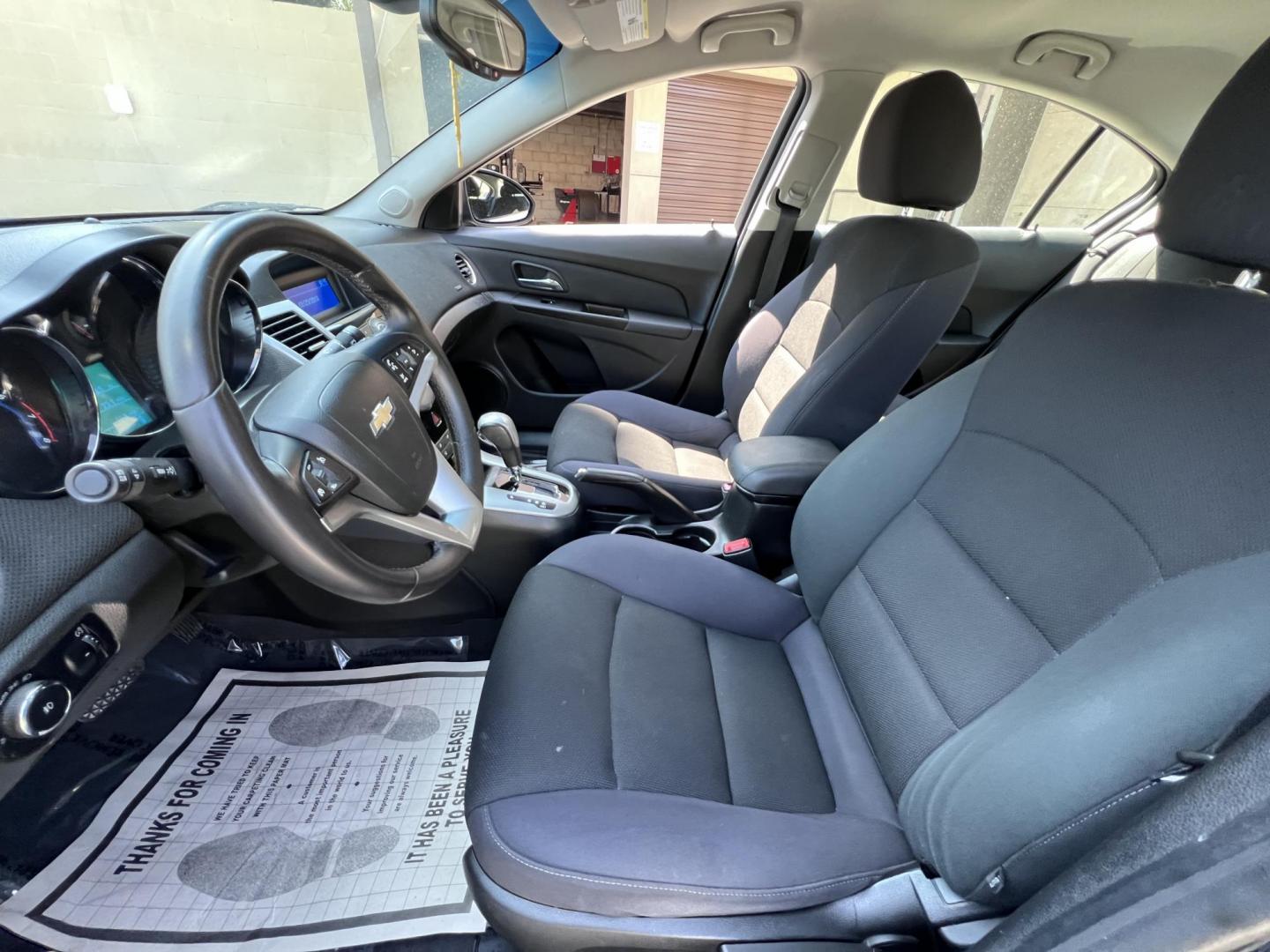 2012 Stormy BLue /Gray Chevrolet Cruze 1LT (1G1PF5SC9C7) with an 1.4L L4 DOHC 16V TURBO engine, 6-Speed Automatic transmission, located at 30 S. Berkeley Avenue, Pasadena, CA, 91107, (626) 248-7567, 34.145447, -118.109398 - 2012 Chevrolet Cruze LT – Affordable, Fuel-Efficient, and Buy Here Pay Here Approved in Pasadena! If you're looking for a practical, reliable, and stylish compact sedan that’s perfect for daily driving and easy on the wallet, this 2012 Chevrolet Cruze LT 1LT might be your next ride. Whether you - Photo#15