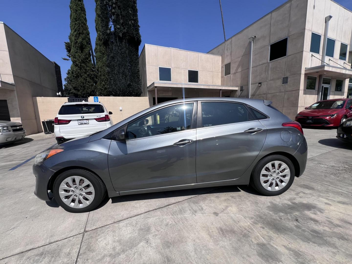 2016 Titanium Gray Metallic /Black Hyundai Elantra GT A/T (KMHD35LH9GU) with an 2.0L L4 16V DOHC engine, 6A transmission, located at 30 S. Berkeley Avenue, Pasadena, CA, 91107, (626) 248-7567, 34.145447, -118.109398 - 2016 Hyundai Elantra GT – Buy Here Pay Here – No Credit OK – Affordable Hatchback – Crown City Motors in Pasadena, CA Looking for a fuel-efficient, sporty hatchback with flexible financing options? This 2016 Hyundai Elantra GT is the perfect choice for drivers who want a stylish, practica - Photo#1