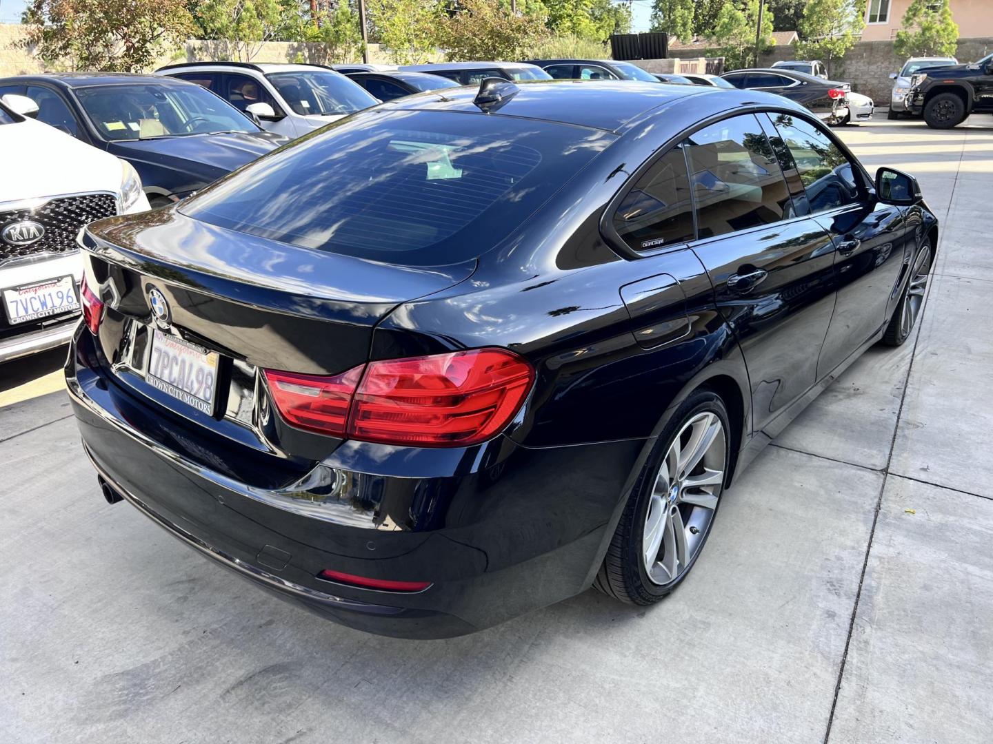 2016 Black /black BMW 4-Series Gran Coupe 428i SULEV (WBA4A9C55GG) with an 2.0L L4 DOHC 16V engine, 8A transmission, located at 30 S. Berkeley Avenue, Pasadena, CA, 91107, (626) 248-7567, 34.145447, -118.109398 - Photo#6