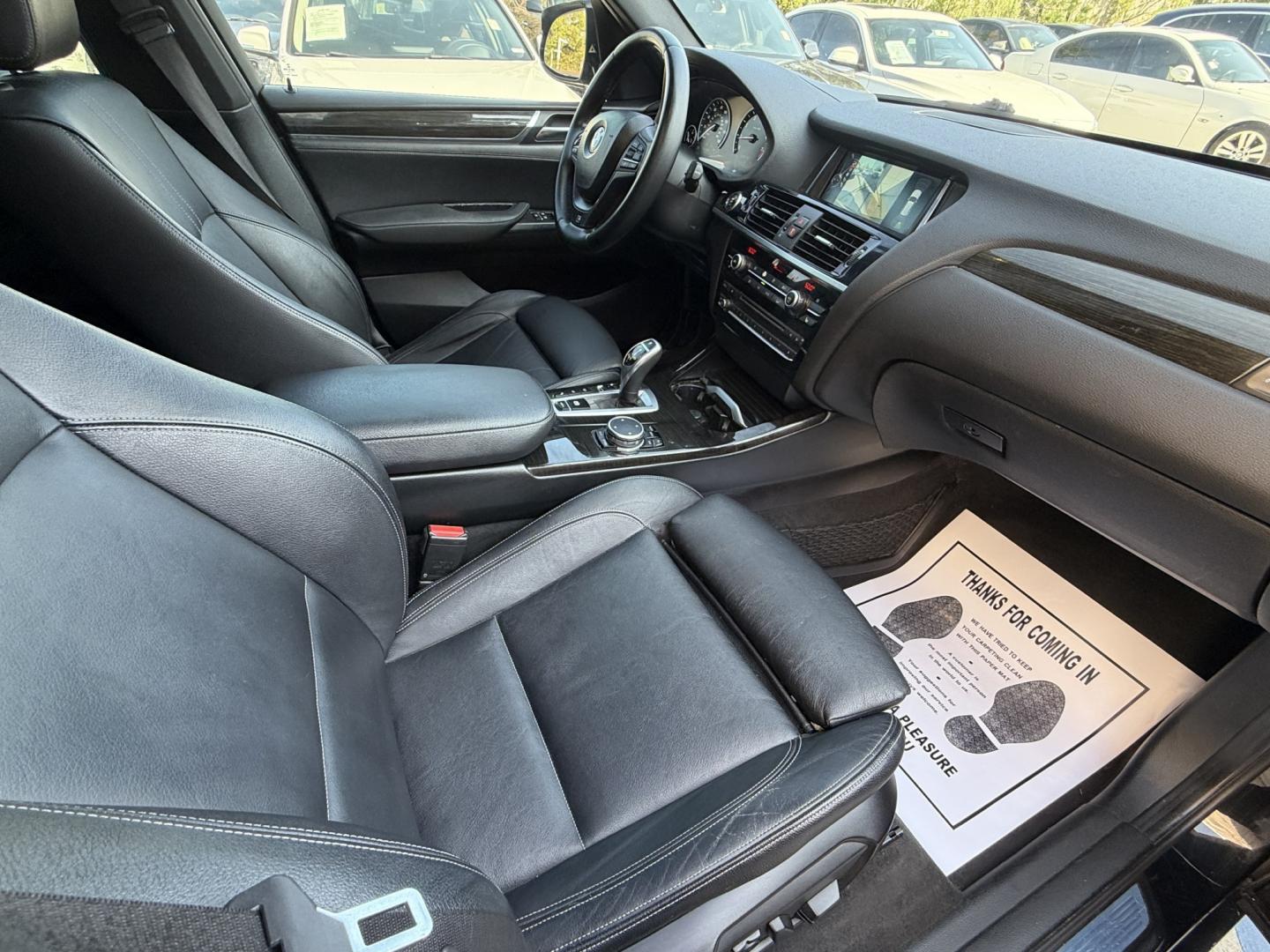 2016 Black /black BMW X3 xDrive28i (5UXWX9C53G0) with an 2.0L L4 DOHC 16V engine, 8-Speed Automatic transmission, located at 30 S. Berkeley Avenue, Pasadena, CA, 91107, (626) 248-7567, 34.145447, -118.109398 - Crown City Motors is a used “Buy Here Pay Here” car dealer in Pasadena CA. “Buy Here Pay Here” financing, means that when you purchase your vehicle from our dealership, that you make the payments to the dealership as well. We do not need the banks approval to get you approved for a used auto- Photo#19