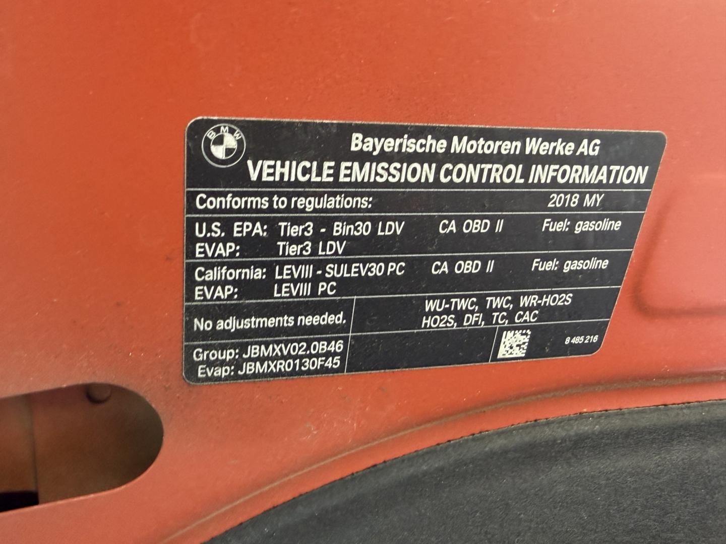 2018 /Sunset Orange Metallic BMW X2 xDrive28i (WBXYJ5C39JE) with an 2.0L L4 DOHC 16V engine, 8A transmission, located at 30 S. Berkeley Avenue, Pasadena, CA, 91107, (626) 248-7567, 34.145447, -118.109398 - DEALER IDENTIFIER: Crown City Motors Sales | Buy Here Pay Here Pasadena TARGET REGIONS: Pasadena, San Gabriel Valley, Riverside, San Bernardino FINANCING SPECIALTY: Subprime Auto Lending, In-House Financing, Bad Credit Car Loans CA VEHICLE: 2018 BMW X3 xDrive30i AWD SAV (VIN: WBXYJ5C39JEB19193)- Photo#21