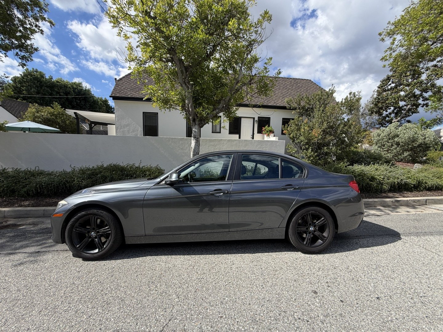2014 Gray metallic /Black BMW 3-Series 328i Sedan (WBA3C1C5XEK) with an 2.0L L4 DOHC 16V engine, located at 30 S. Berkeley Avenue, Pasadena, CA, 91107, (626) 248-7567, 34.145447, -118.109398- Photo#1