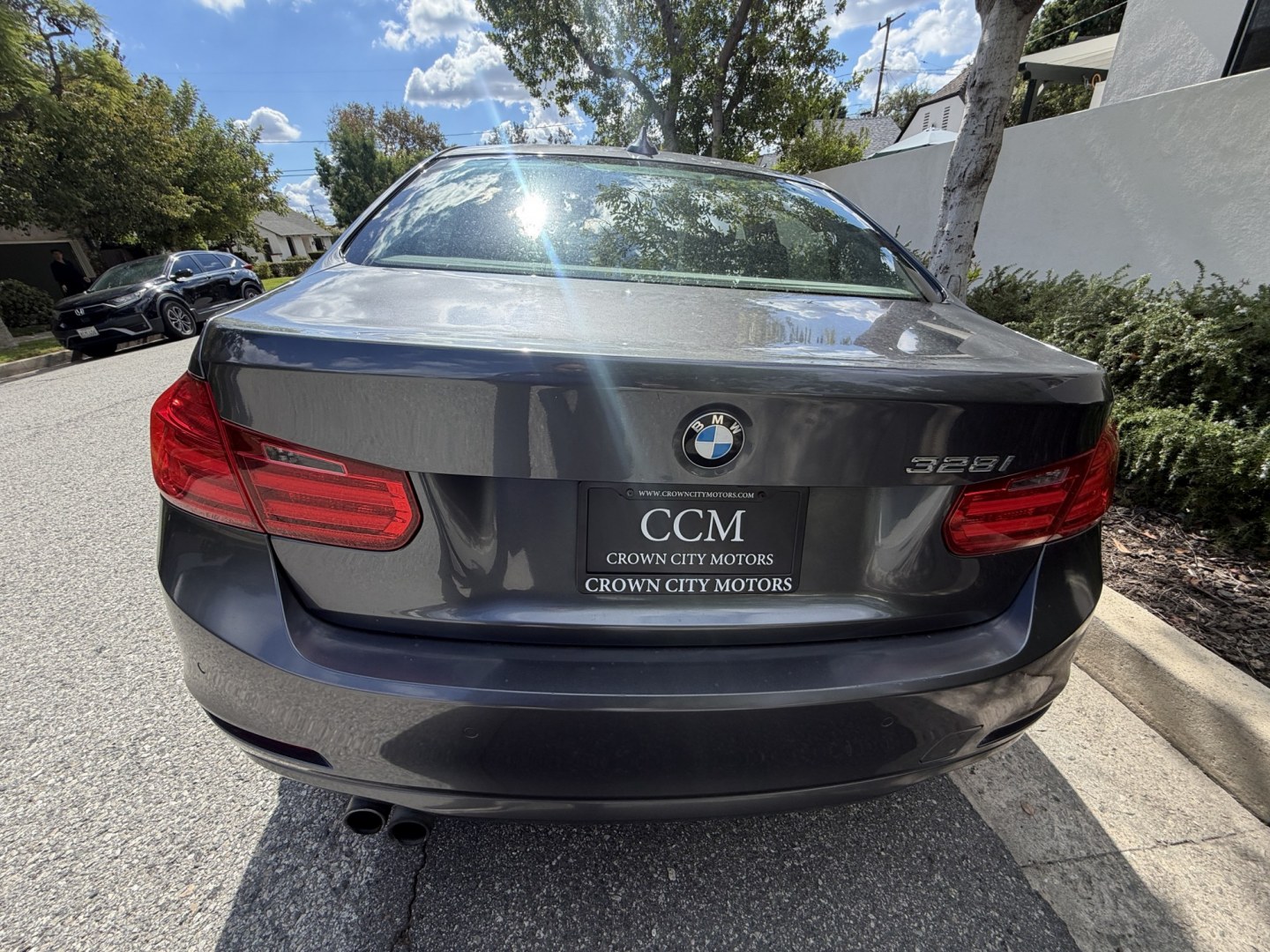 2014 Gray metallic /Black BMW 3-Series 328i Sedan (WBA3C1C5XEK) with an 2.0L L4 DOHC 16V engine, located at 30 S. Berkeley Avenue, Pasadena, CA, 91107, (626) 248-7567, 34.145447, -118.109398- Photo#3